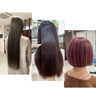 カラー サロンド エフ真壁店所属・縮毛矯正特化美容師 酸性ストレート細谷のヘアスタイル