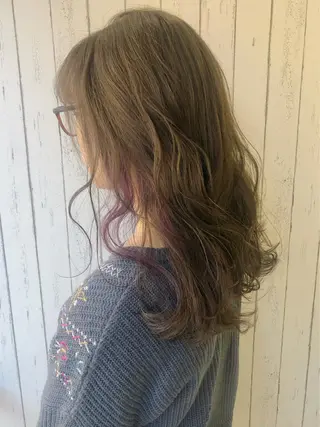 ロング カラー 【ニュアンスカラー・ 髪質改善】スズキカナのヘアスタイル