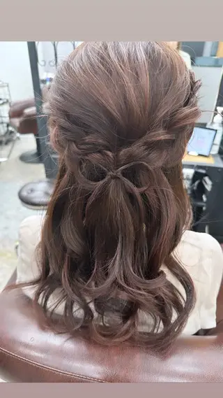 セミロング ヘアアレンジ 韓国メイクサロン YUKINA東京のその他イメージ