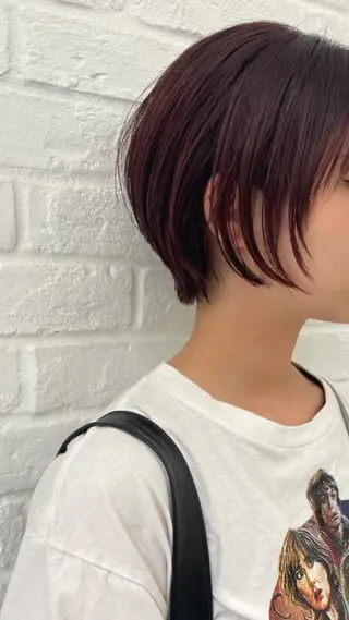 カラー ショート✂︎ ゆるパーマKANOのヘアスタイル
