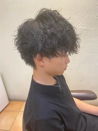 パーマ メンズ ショートカット パーマ石井のヘアスタイル