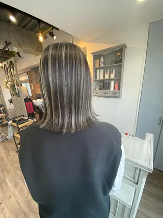 ミディアム 粕川 達哉のヘアスタイル