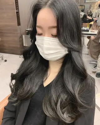 ロング カラー ヘアアレンジ 心斎橋🤍韓国風🤍 Mamiのヘアスタイル
