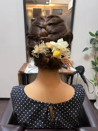 セミロング ヘアアレンジ パーマご相談ください 楓(かえで)🦋のヘアスタイル