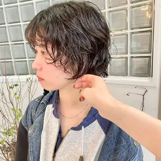 ショート パーマ YUKO/ 似合わせ韓国風パーマのヘアスタイル