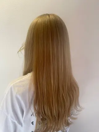 ロング カラー 米田 朱里のヘアスタイル