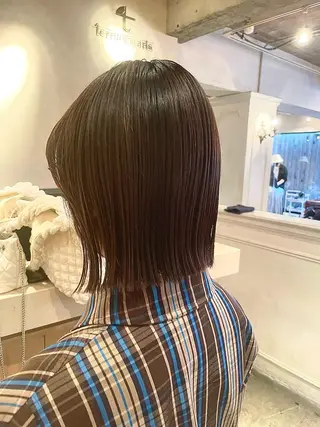 ショート カラー ボブ/レイヤー 山川廉弥のヘアスタイル