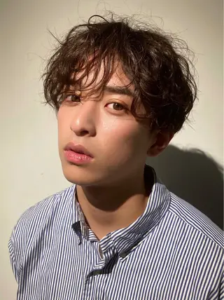 パーマ メンズ 🛑柔らか透明感 カラー🛑大谷のヘアスタイル