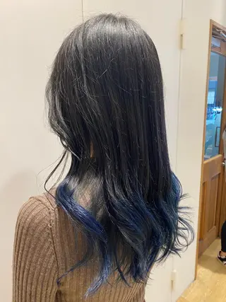 ミディアム カラー kawabe maikoのヘアスタイル
