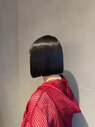 カラー 山﨑 空心のヘアスタイル