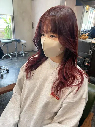 ロング 韓国 / 中国ヘア 🦋Noniのヘアスタイル