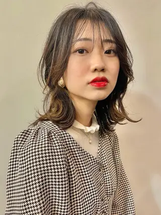 ミディアム カラー ツヤ美髪💐 髪質改善/高山愛来のヘアスタイル