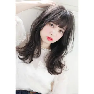 セミロング カラー パーマ ヘアアレンジ 【西八王子】Siq  ●FM●オーナーのヘアスタイル