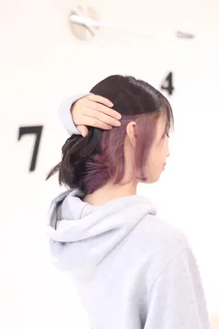 ミディアム カラー ヘアアレンジ 松吉 純平のヘアスタイル