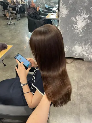 カラー 🤍韓国ヘア🤍透明 感ベージュ/まりんのヘアスタイル