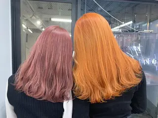 ロング カラー ヘアアレンジ 🎀暖色カラー🎀 ♡yurika♡のヘアスタイル