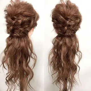 ヘアアレンジ 【レイヤーカット】 関根【コテ巻パーマ】のヘアスタイル