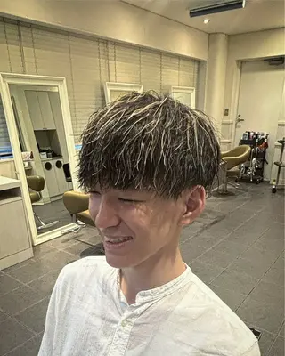 カラー パーマ メンズ 高田馬場/メンズ/ 外国人風ヘアのヘアスタイル