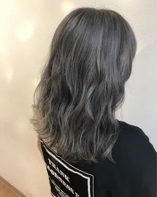 ミディアム カラー パーマ ヘアアレンジ ❣️倉敷❣️美髪 カラー能登一成のヘアスタイル