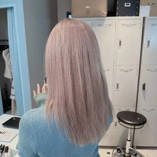 ロング カラー ハイトーン/韓国 レイヤー/るか🎀のヘアスタイル