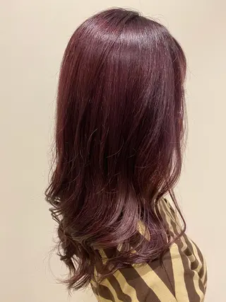 ミディアム カラー 🌹艶髪カラー🌹 津田晴加【西荻窪】のヘアスタイル