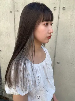 ロング カラー まろやか透明感カラー ♡MANAのヘアスタイル