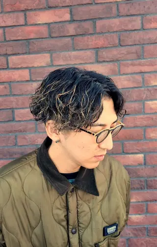 パーマ メンズ 小池 俊真のヘアスタイル