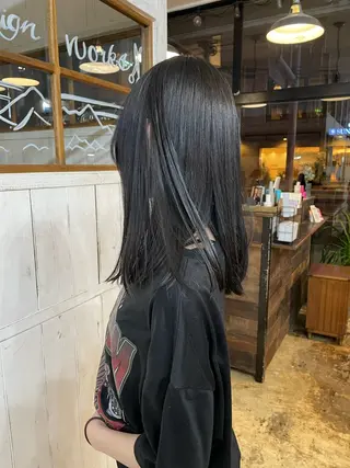 セミロング 上里 清花のヘアスタイル