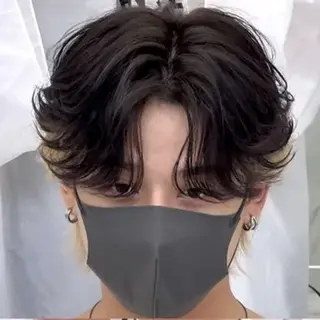 ミディアム カラー パーマ メンズ MEN'S HAIR SENSE 神南 【メンズヘア センス 】所属・♥️モテ髪美容師♠️ REIのヘアスタイル