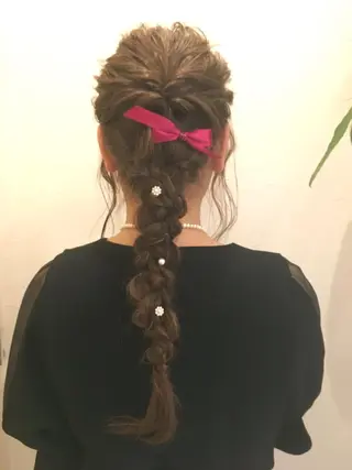 ロング ヘアアレンジ IVY joure Suzu.のヘアスタイル