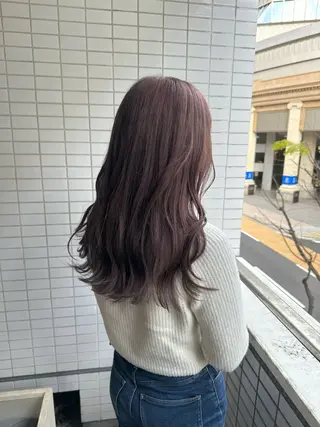 ロング カラー ヘアアレンジ 女性専用サロンiiro【イロ】所属・【韓国ヘア/透明感 カラー】makotoのヘアスタイル