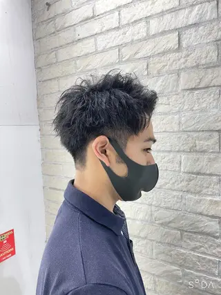 ショート パーマ メンズ 🪞髪質改善カラー× レイヤー河村真聖🪞のヘアスタイル