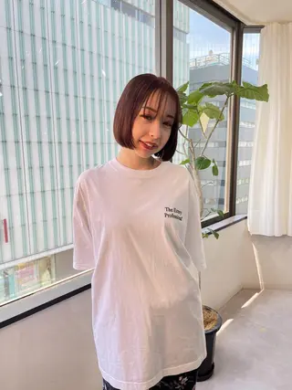 ショート カラー パーマ* 顔まわり似合わせのヘアスタイル