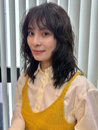 パーマ ボブ/ミディアム 親しみやすさ/さくらのヘアスタイル