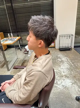 ショート カラー パーマ メンズ RINA 🦋🫧のヘアスタイル