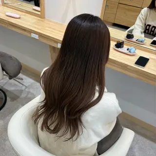 ロング カラー 顔まわり/オフィス カラー/青栁優🔆のヘアスタイル