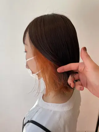 カラー 【店長】インナー指名 No.1戸塚優思のヘアスタイル