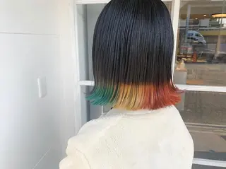 ミディアム カラー ヘアアレンジ たかいわ みきのヘアスタイル