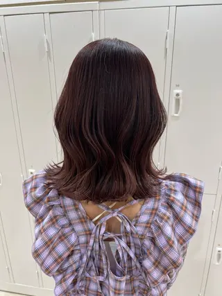 ミディアム mina .のヘアスタイル