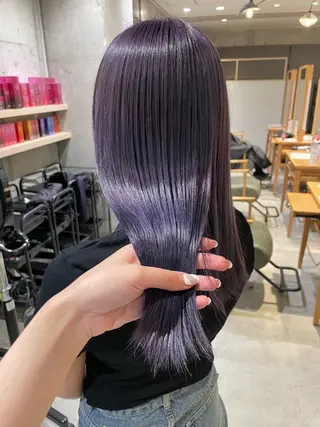 カラー オタク美容師🛍/ 酸性ストレート/艶髪のヘアスタイル