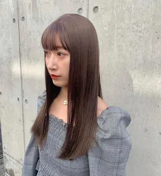ロング カラー まろやか透明感カラー ♡MANAのヘアスタイル