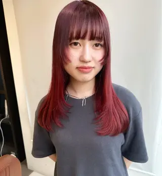 ロング カラー hibiki/セット /透明感カラーのヘアスタイル