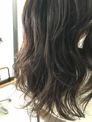 セミロング パーマ ✨terra✨佐伯 晋吾のヘアスタイル