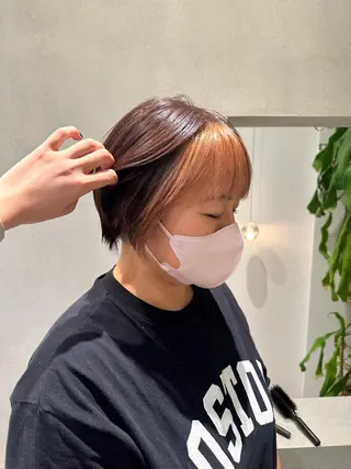 ショート カラー octo所属・梅澤 杏菜のヘアスタイル