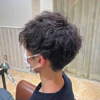 パーマ メンズ YUMEKA🩶 /透明感カラーのヘアスタイル