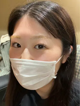 マツエク・マツパ アイブロウ カラーモデルまなみのマツエク・マツパデザイン