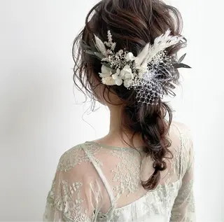 ミディアム ヘアアレンジ HAIR MAKE SALON new  me所属・ヘアメイク new meのヘアスタイル