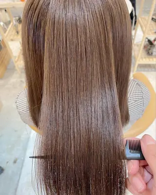 ミディアム パーマ 艶髪/縮毛矯正 /髪質改善千田大地のヘアスタイル