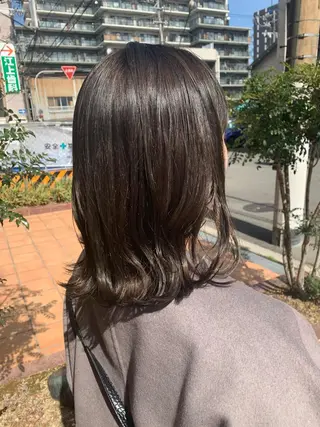 ミディアム カラー ヘアアレンジ 中津/柔らかカラー/ ナガオ　イズミのヘアスタイル