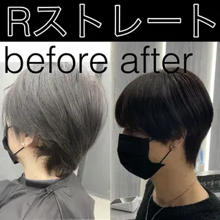 ショート メンズ 毛流れ縮毛矯正✨ メンズ那智優貴のヘアスタイル